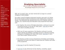 Tablet Screenshot of dredgingspecialists.com